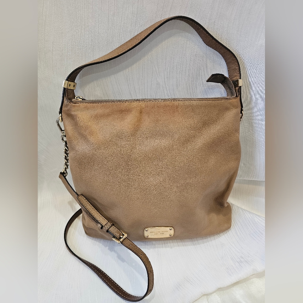 Michael Kors Tan Leather Shoulder Crossbody Bag